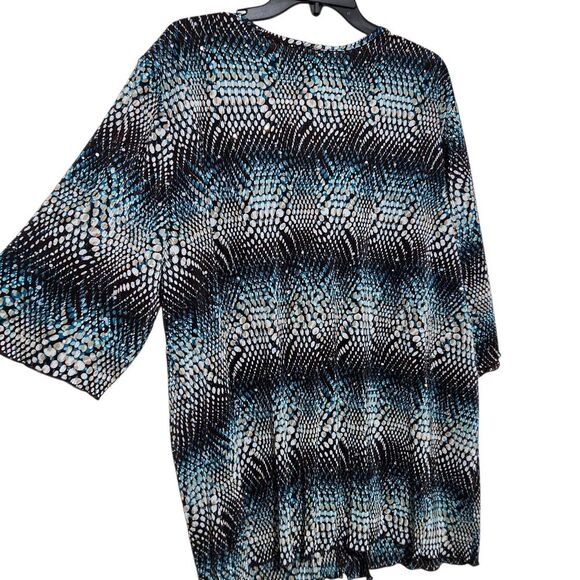 Maggie Barnes Tunic top Size 2X With Sequins Vneck - Picture 6 of 13